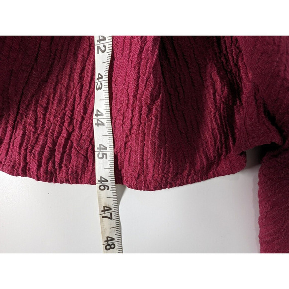 SOFT SURROUNDINGS Everly Cowl Neck Gauze Maxi Dress Size XL Berry Pink - Picture 10 of 10